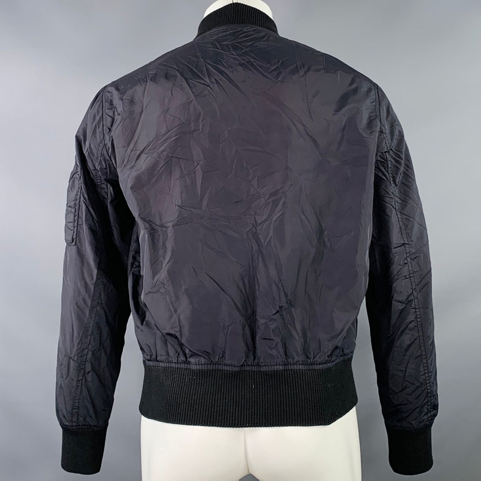AMI Size S Navy Polyamide Bomber Jacket Size US S / EU 44-46 / 1 - 3 Thumbnail