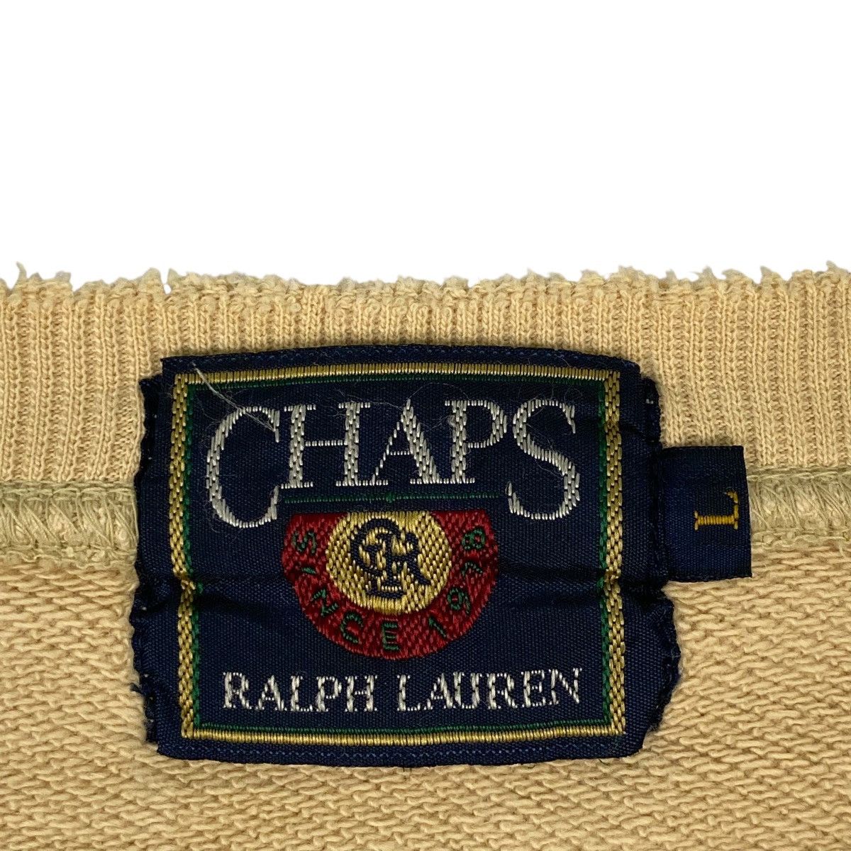 Other Vintage Chaps Ralph Lauren Embroidered Beige Pullover Size L Size US L / EU 52-54 / 3 - 6 Thumbnail