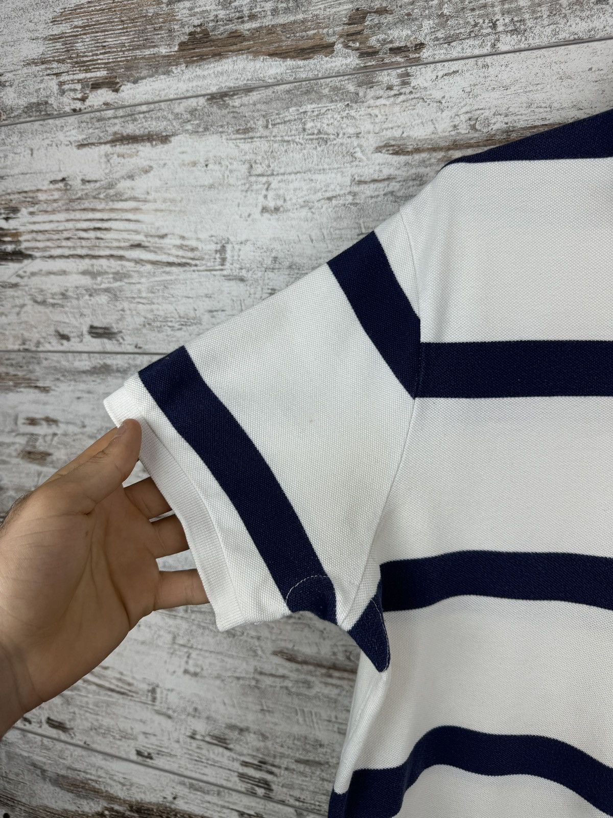 Polo Ralph Lauren × Vintage Mens Vintage Polo Ralph Lauren Polos rugby T-shirt stripes Size US L / EU 52-54 / 3 - 7 Thumbnail