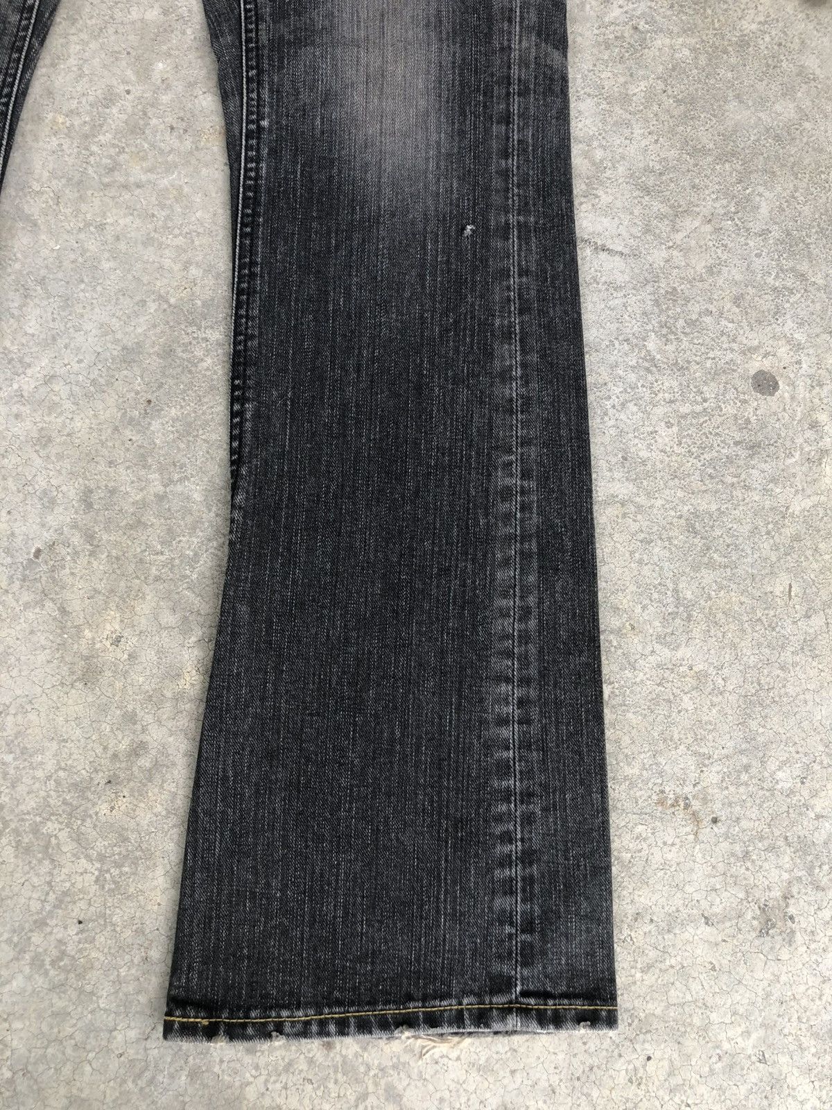 If Six Was Nine Japanese Lee Flared Jeans Distressed Jeans Size US 33 - 7 Thumbnail