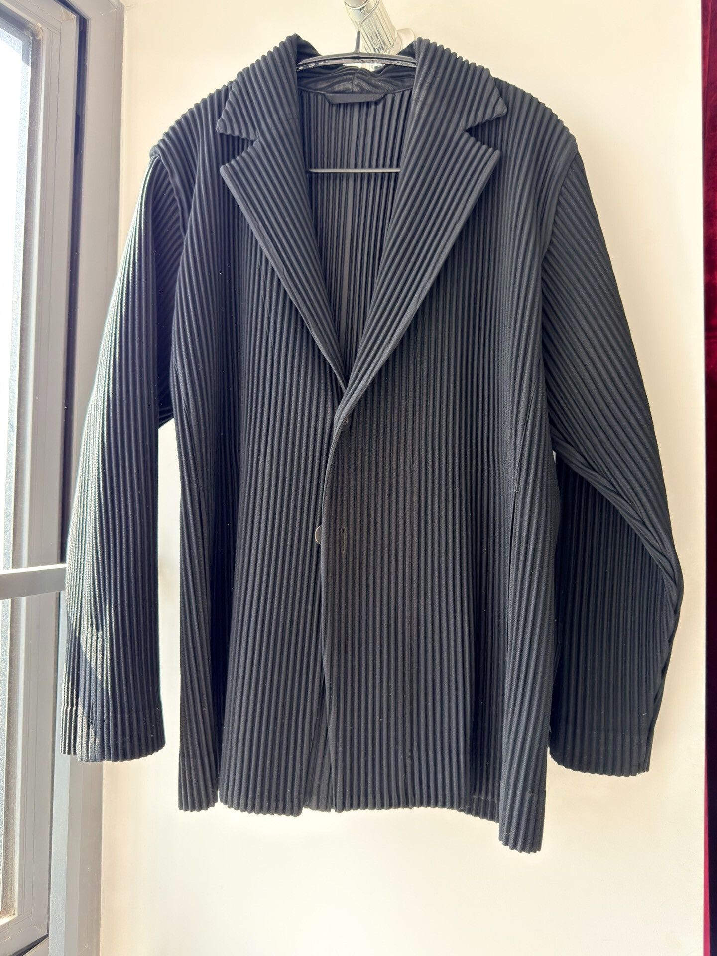 Homme Plisse Issey Miyake Issey Miyake Homme Pleated Black Jacket Size US S / EU 44-46 / 1 - 1 Thumbnail