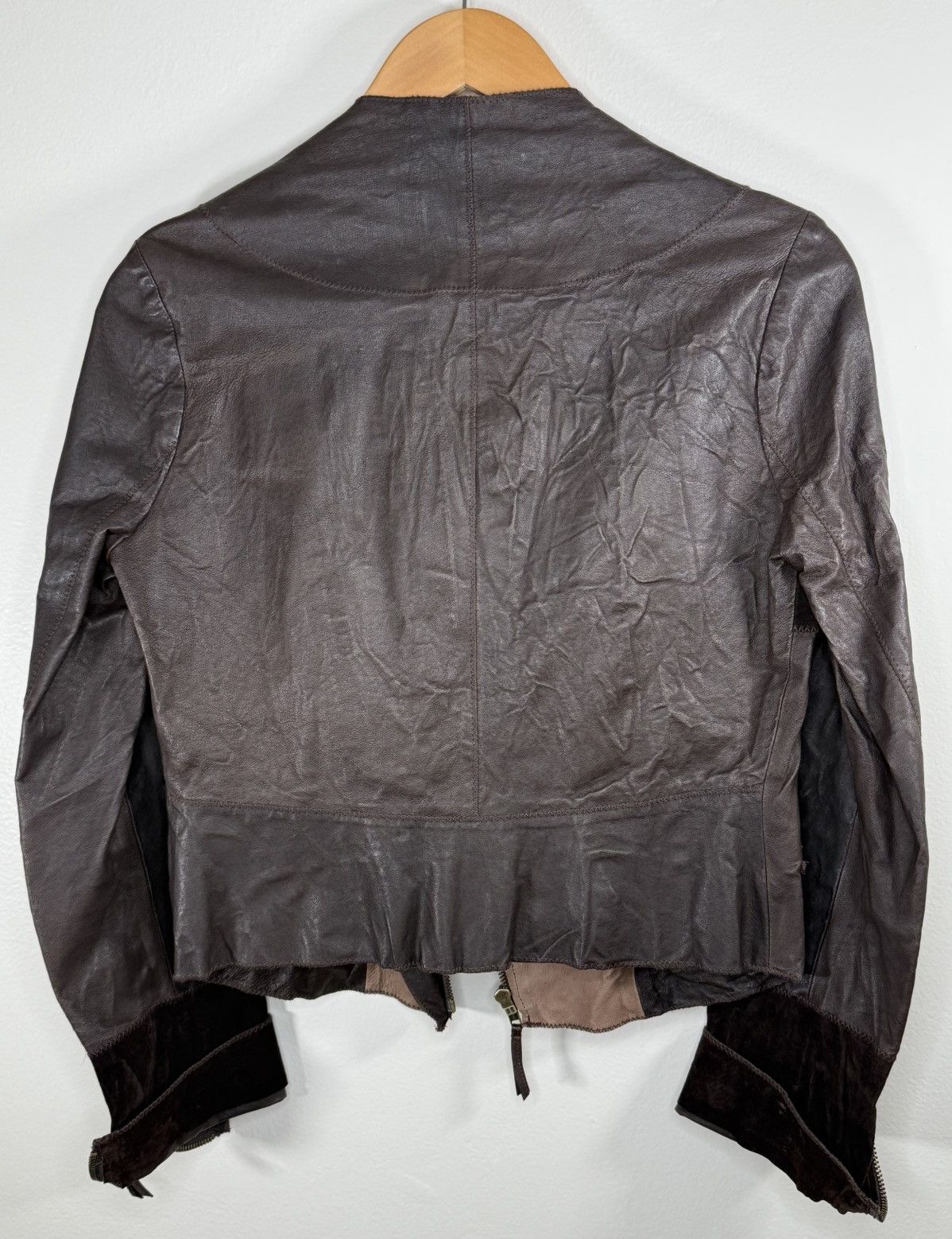 Vintage Illia Brown Leather & Suede Moto Jacket Women’s Size 4 Size S / US 4 / IT 40 - 16 Thumbnail