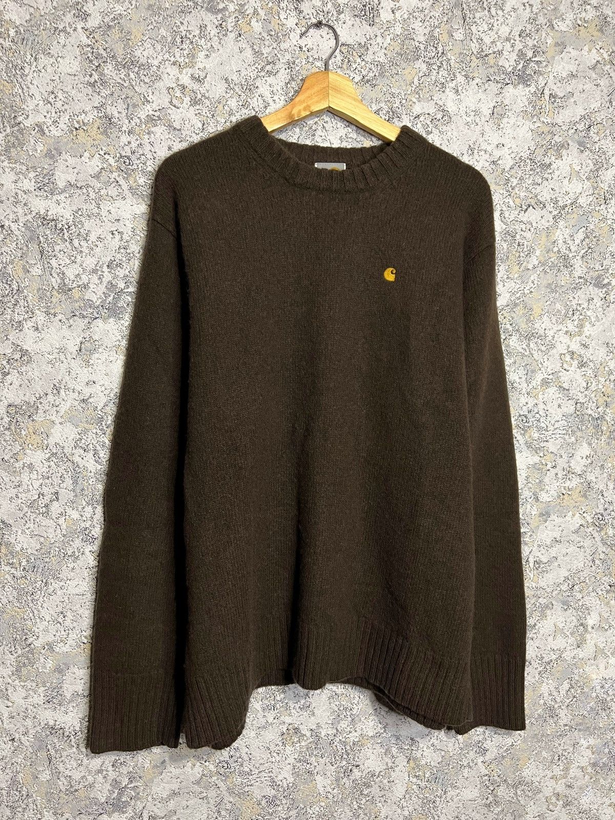 Carhartt × Vintage Vintage Carhartt Sweater Small Logo 90s Rare Wool Knit Size US XL / EU 56 / 4 - 1 Thumbnail