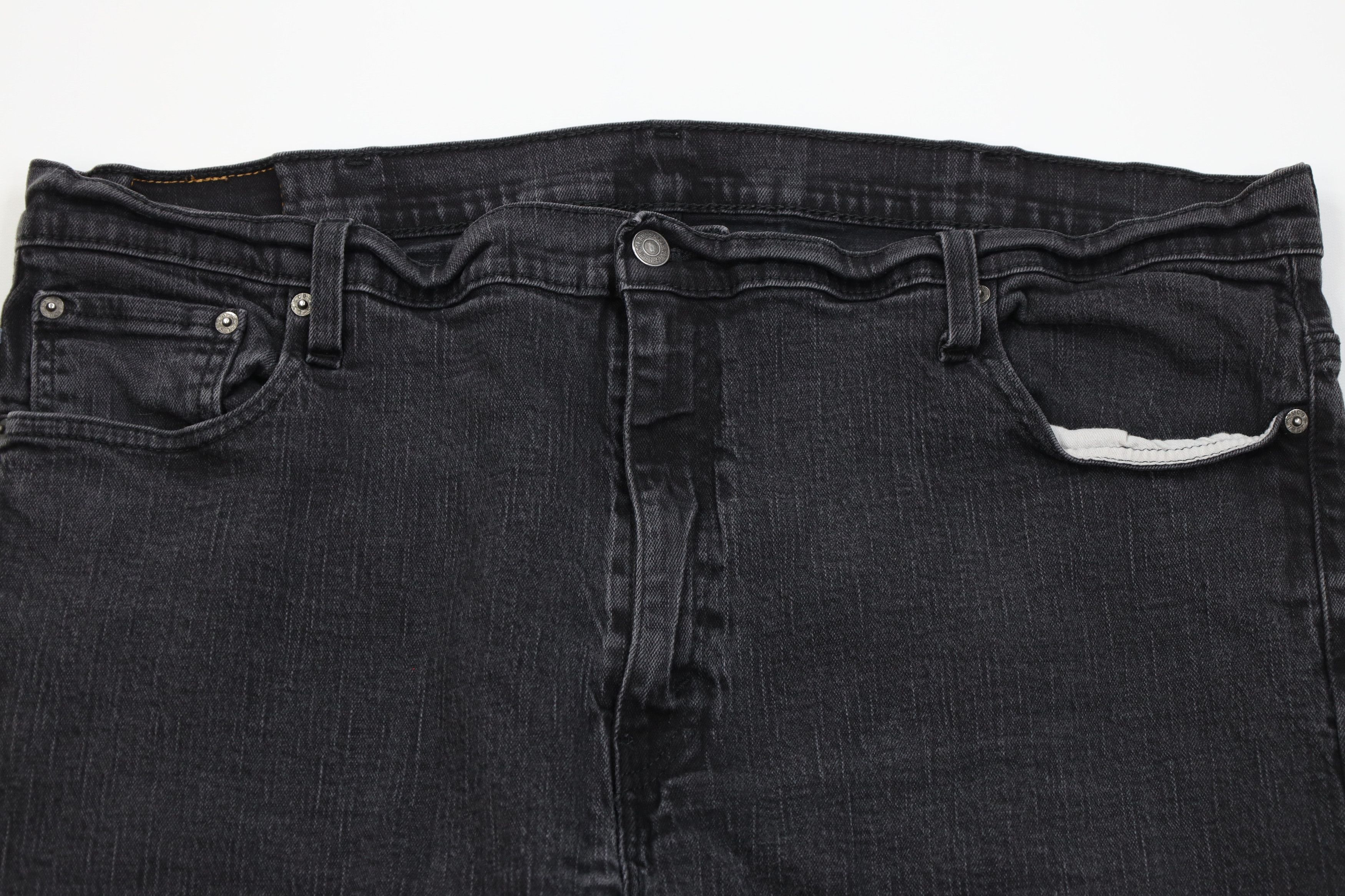 Levi's Vintage Y2K Levis 569 Straight Wide Leg Denim Jeans Black Size US 44 / EU 60 - 2 Thumbnail
