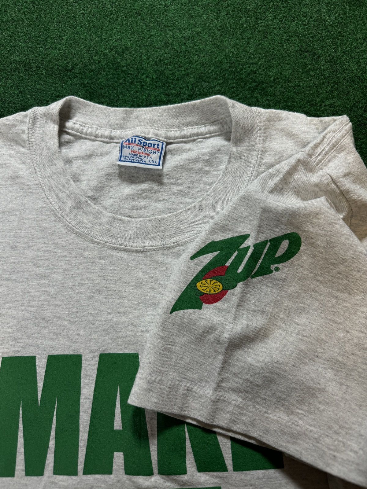 All Sport × Vintage Vintage 90s Up Yours Seven Up Soda Pop Promo T Shirt Size US L / EU 52-54 / 3 - 3 Thumbnail