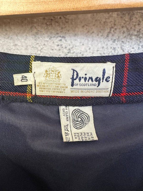 Pringle Of Scotland Pringle of Scotland Tartan Pleated Wool Skirt UK Vintage Size 30" / US 8 / IT 44 - 12 Thumbnail