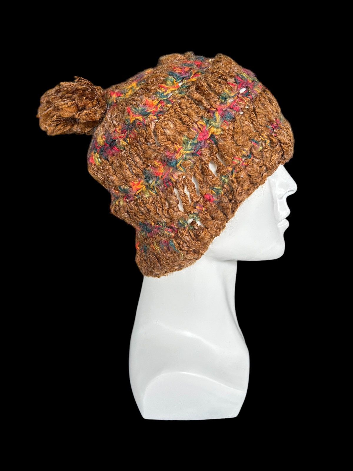 Japanese Brand × Kapital × Vintage Titicaca Crochet Knitted Beanie Hats ☠️☠️ Size ONE SIZE - 3 Thumbnail