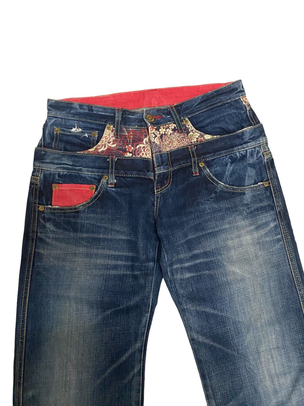 Eternal Vintage Eternal Double waist Denim Jeans Size US 31 - 4 Thumbnail