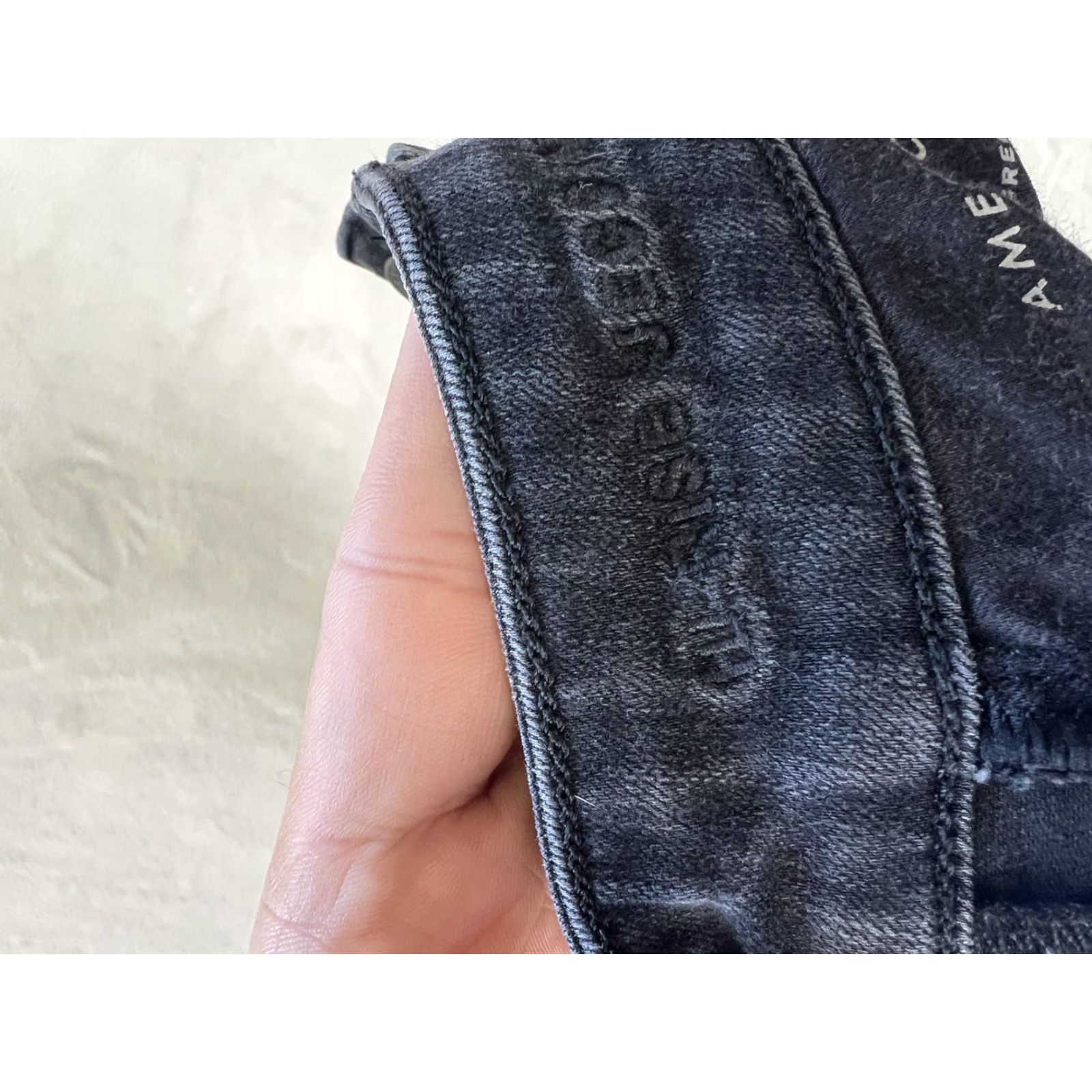 American Eagle Outfitters American Eagle Dream Jean Jegging Jeans Womens 6 Black Dark Wash Stretch Denim Size 28" / US 6 / IT 42 - 6 Thumbnail