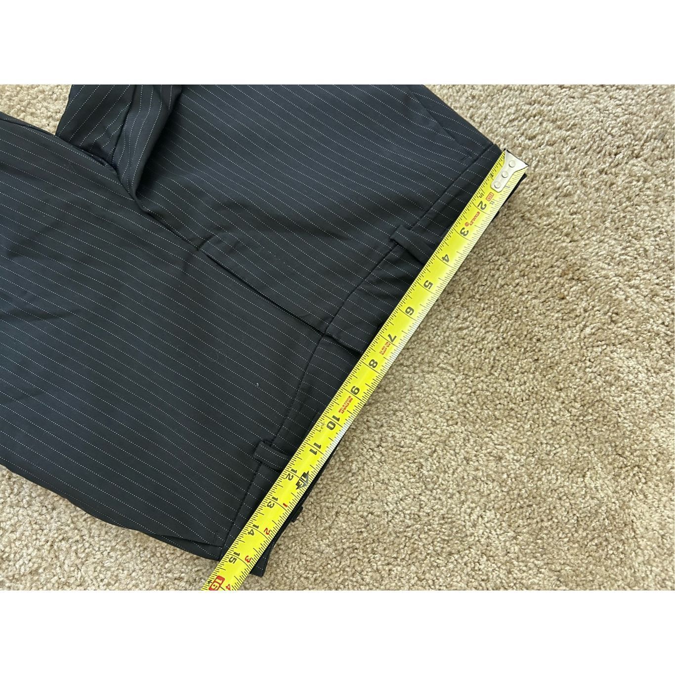 Other Prologue Black White Pinstripe Straight-Leg Pants, Size 6 Size 28" / US 6 / IT 42 - 3 Thumbnail