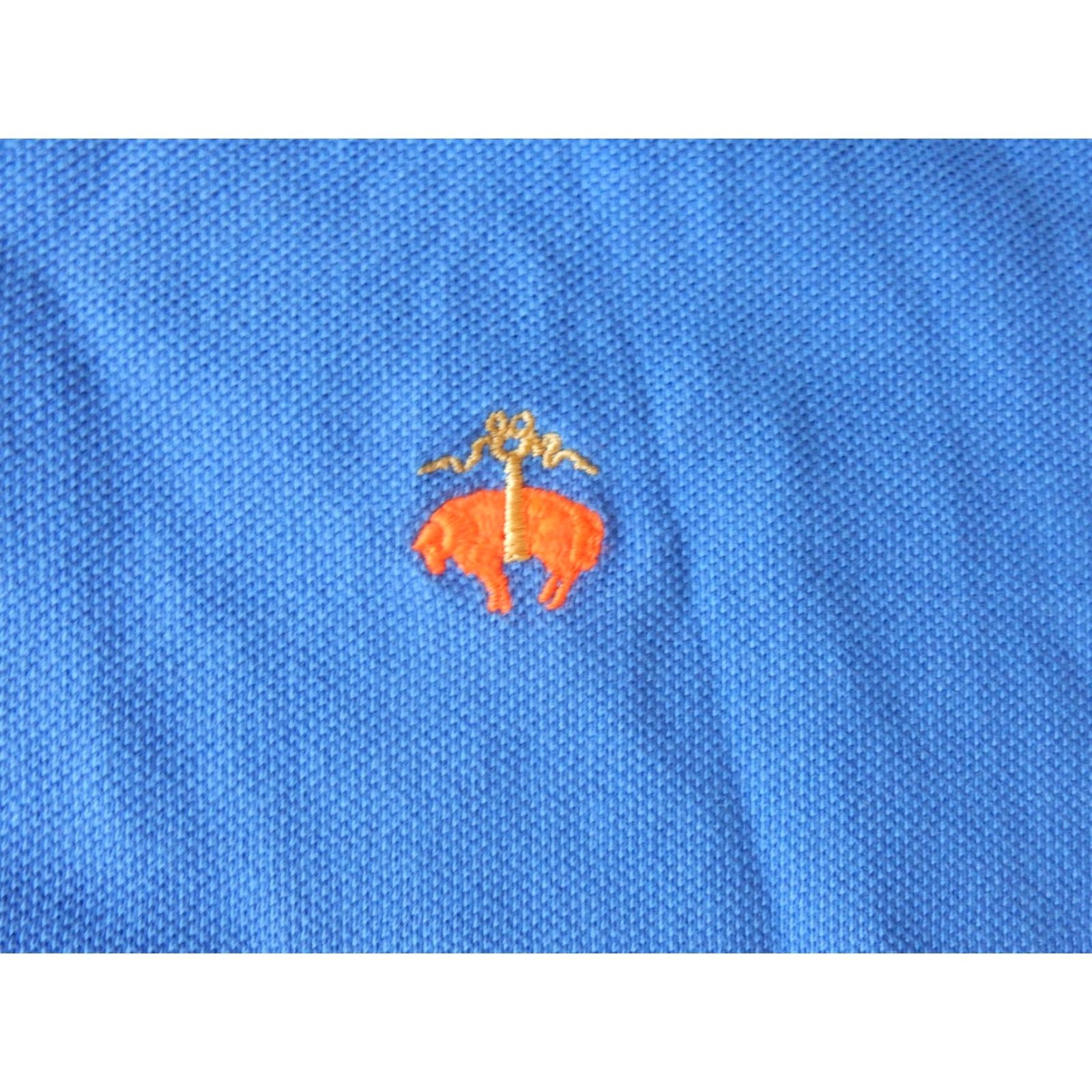 Brooks Brothers Brooks Brothers Polo Shirt Men XXL Short Sleeve Solid 100% Cotton Blue Size US XXL / EU 58 / 5 - 4 Thumbnail