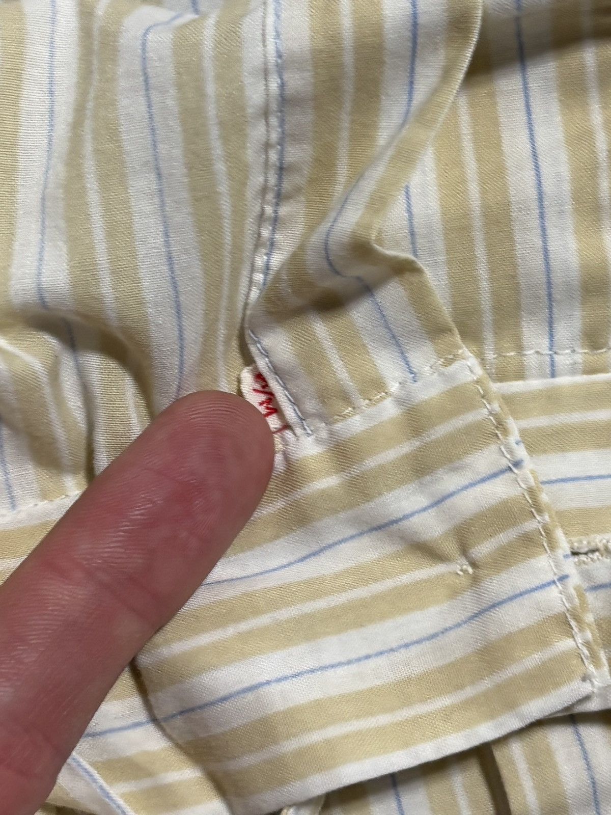 Vintage Vintage Striped Pyjama Set 1970s 80s Matching 2 Piece Suit Size US 34 / EU 50 - 12 Thumbnail