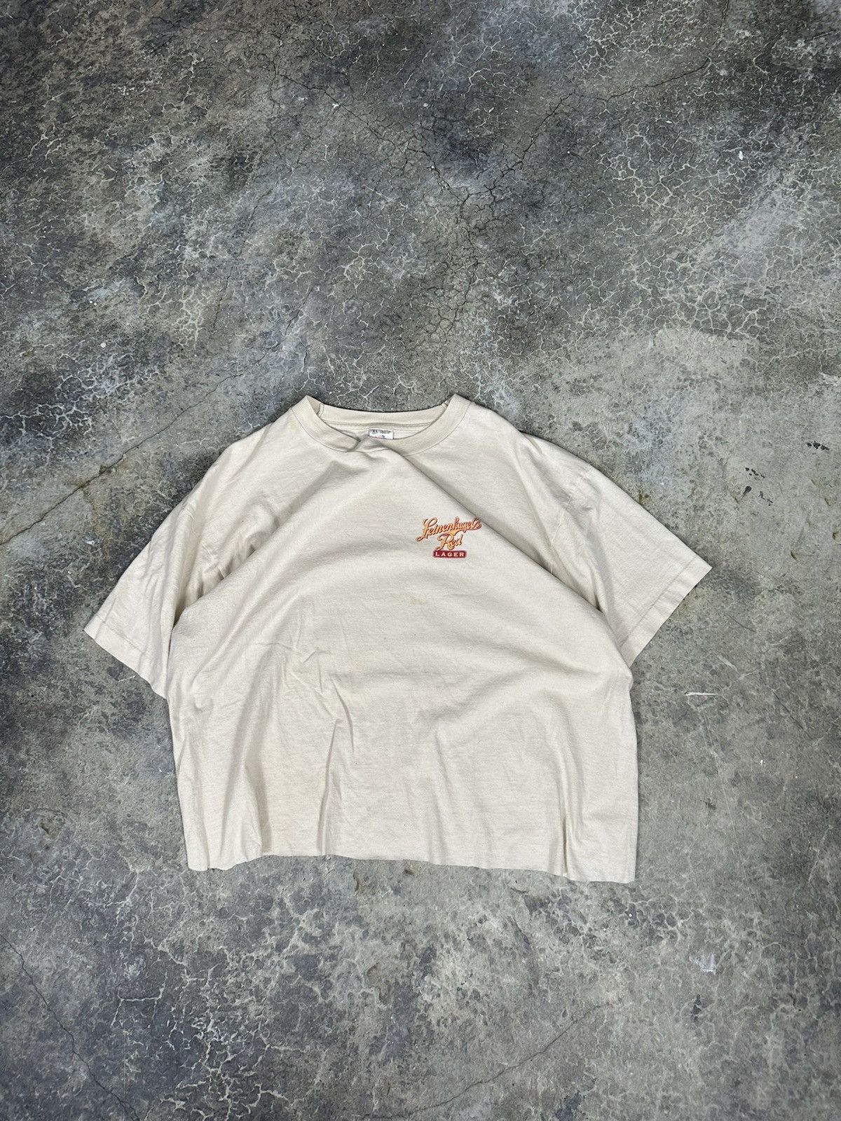 Vintage Vintage Cropped STOP LAGER tee Size US XL / EU 56 / 4 - 4 Thumbnail