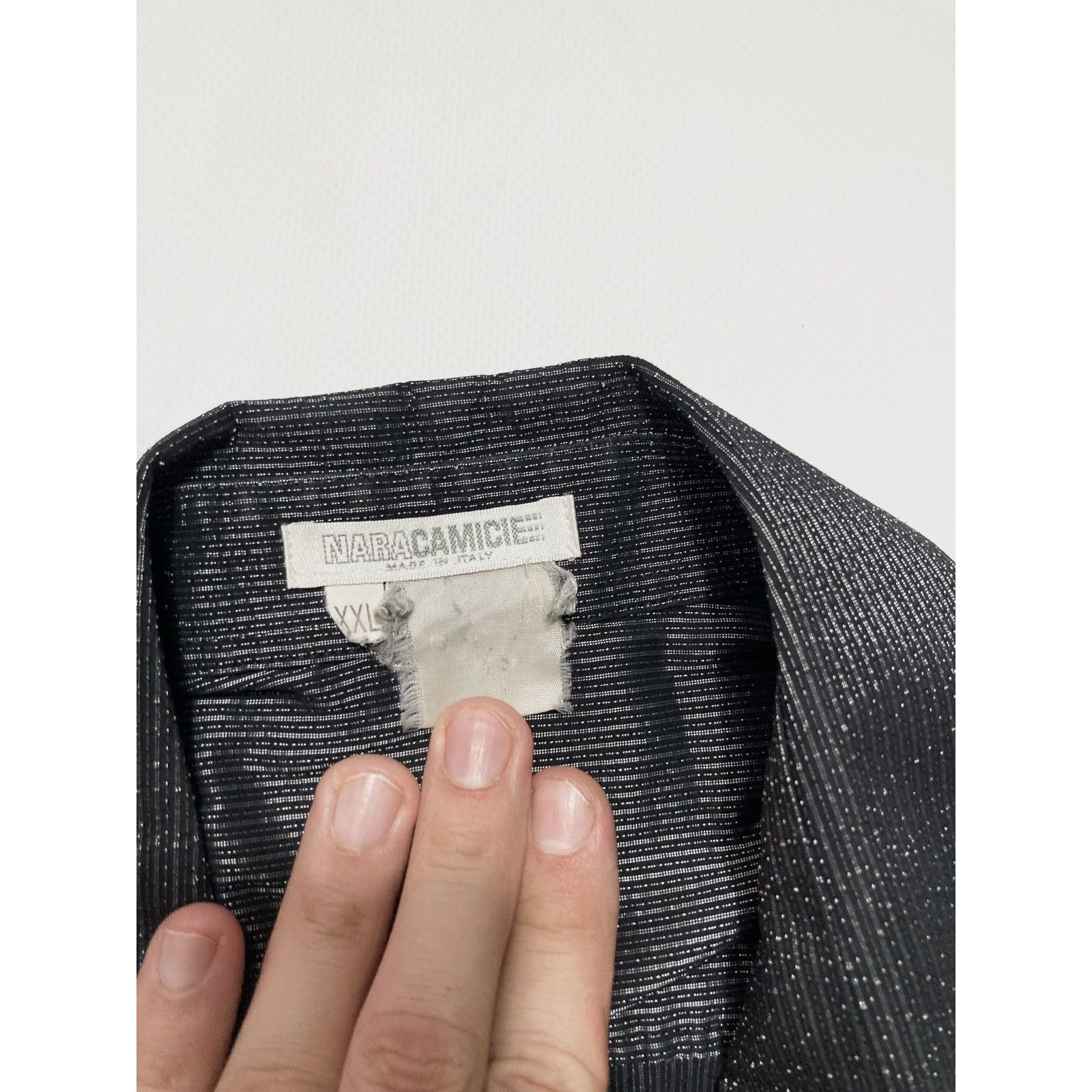 Japanese Brand × Vintage Vintage Avantgarde Black Silver Opium Long Sleeve shirt Size US XL / EU 56 / 4 - 7 Thumbnail