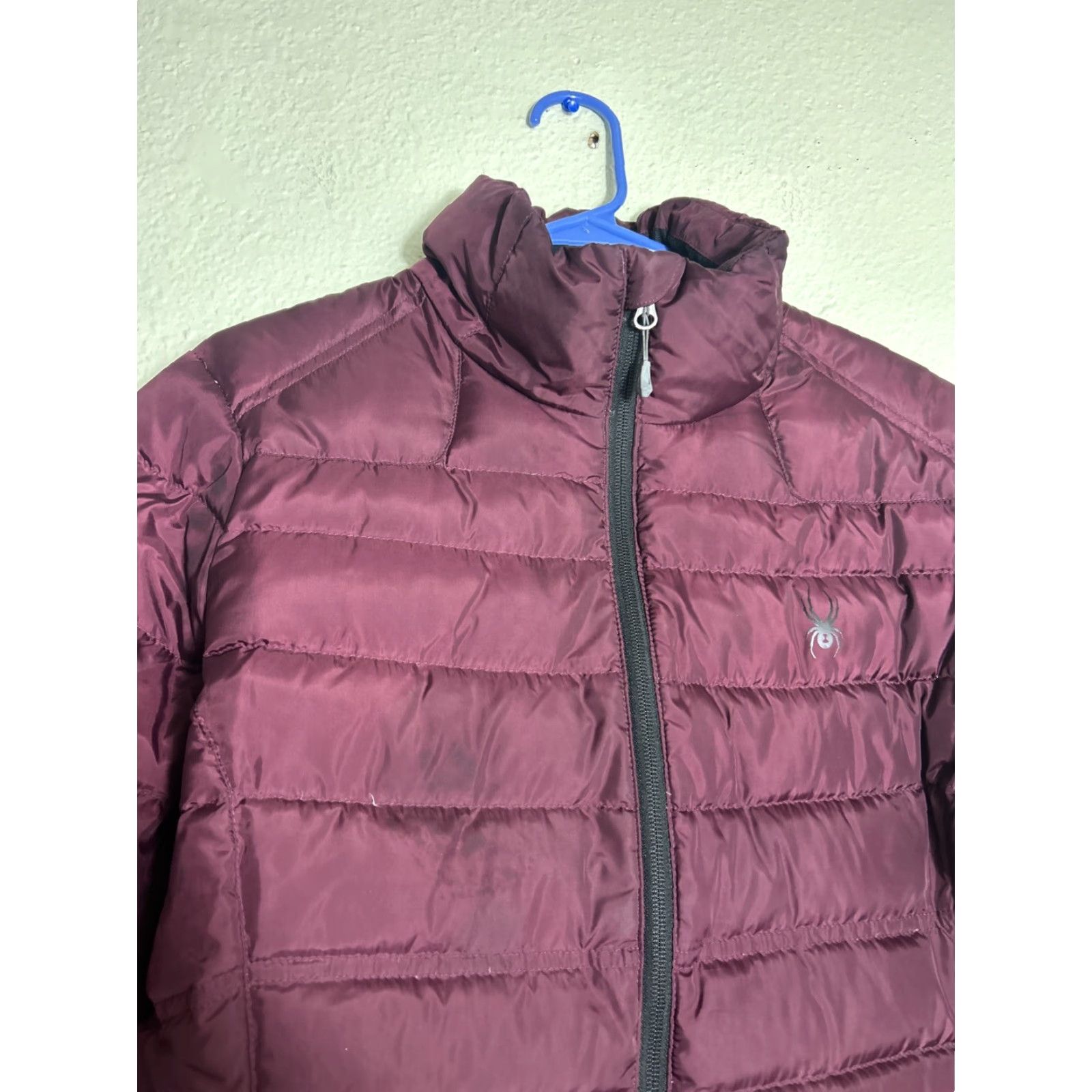 Spyder Spyder Jacket Women Puffer Down Burgundy Full Zip Pockets L Regular Red 162005 Size L / US 10 / IT 46 - 4 Thumbnail
