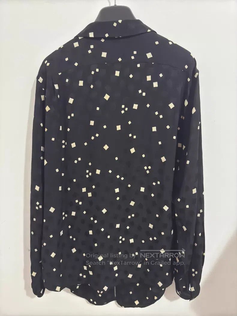 Saint Laurent Paris Saint Laurent Paris Silk Black and White Checkered Shirt i Size S / US 4 / IT 40 - 3 Thumbnail