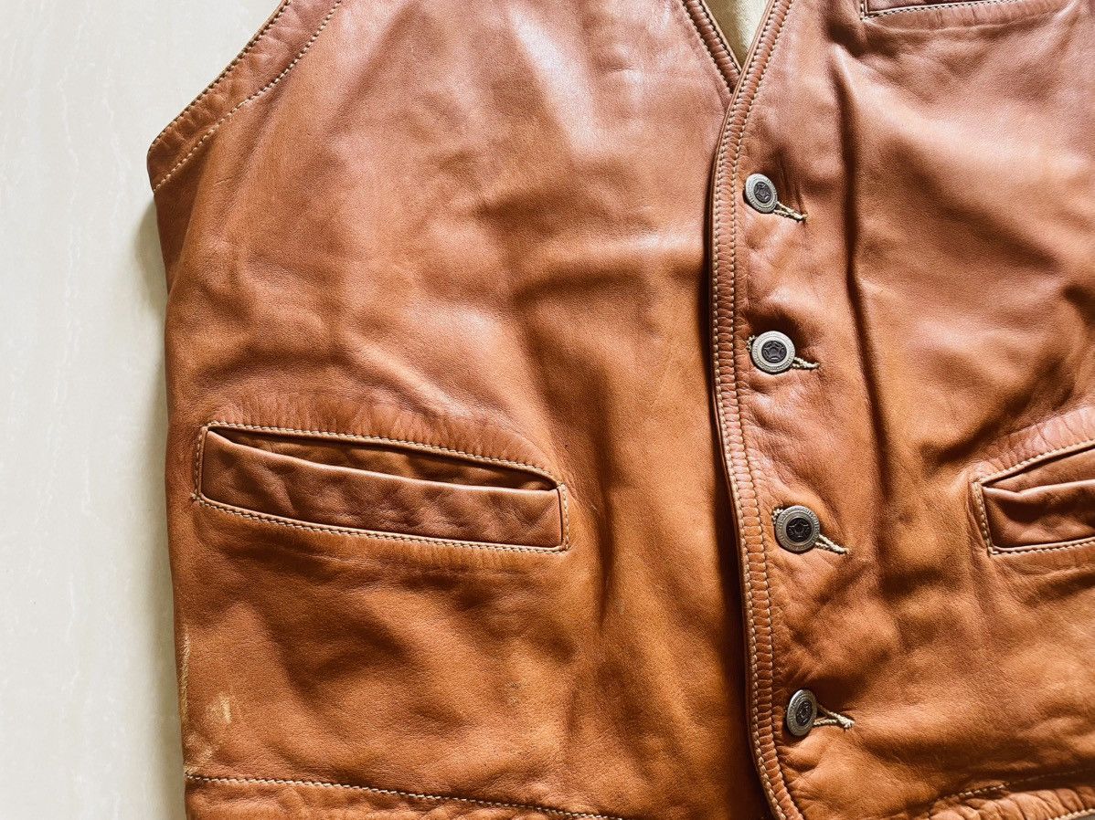 Vintage Asparoke vintage leather vest Size US L / EU 52-54 / 3 - 3 Thumbnail