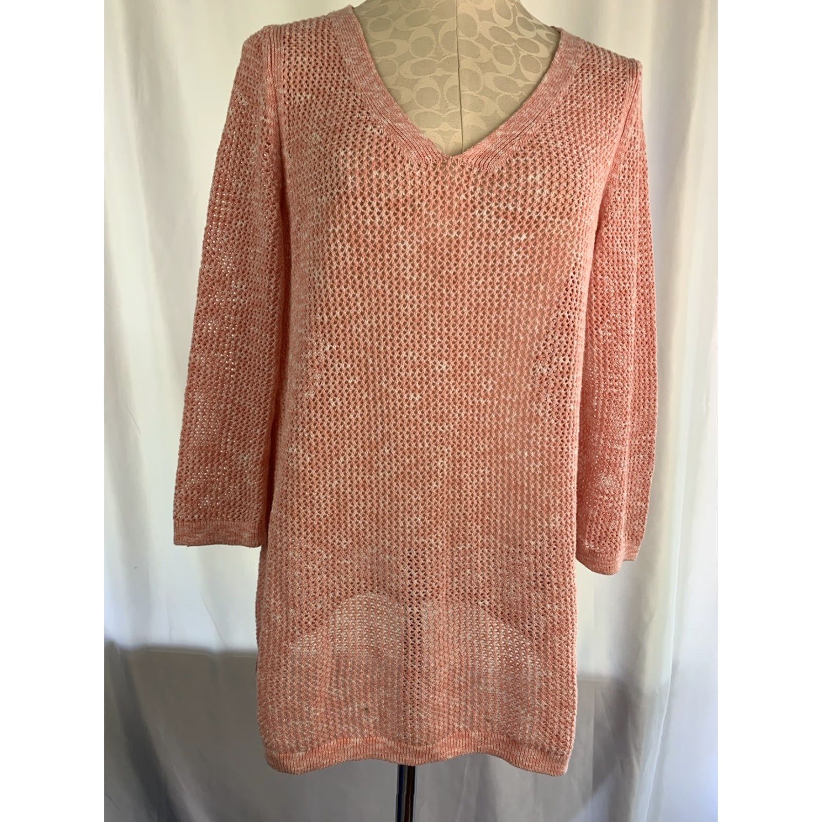 Talbots VINTAGE XL Talbots Pink Loose Knit Women's Sweater 100% Pima Cotton Pink Loose Knit Women's Sweater 100% Pima Cotton XL Talbots Womens Sweater Size XL / US 12-14 / IT 48-50 - 5 Thumbnail