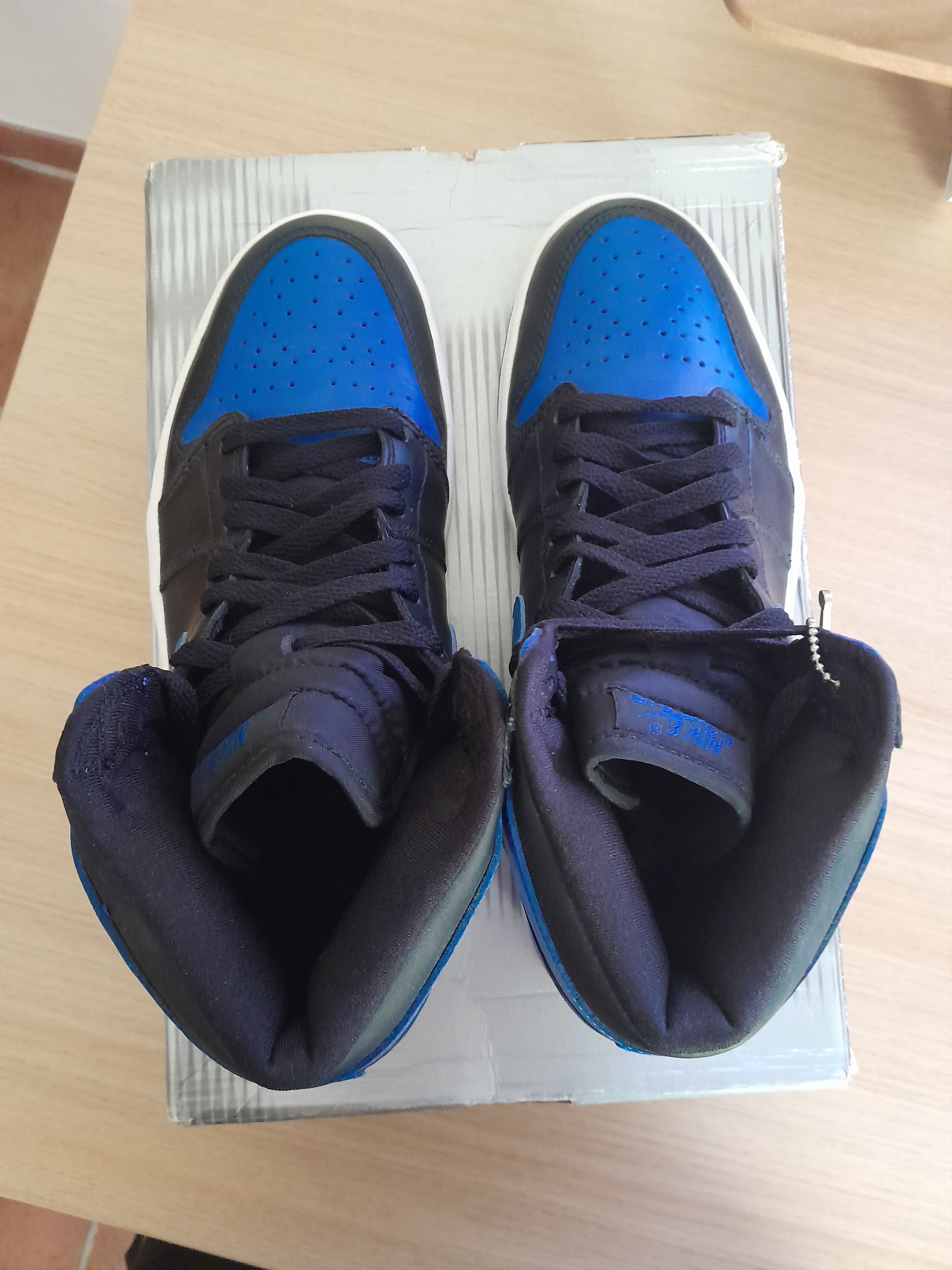 Nike Nike Air Jordan 1 Retro Black Royal Blue (2001) Size US 8 / EU 41 - 7 Thumbnail