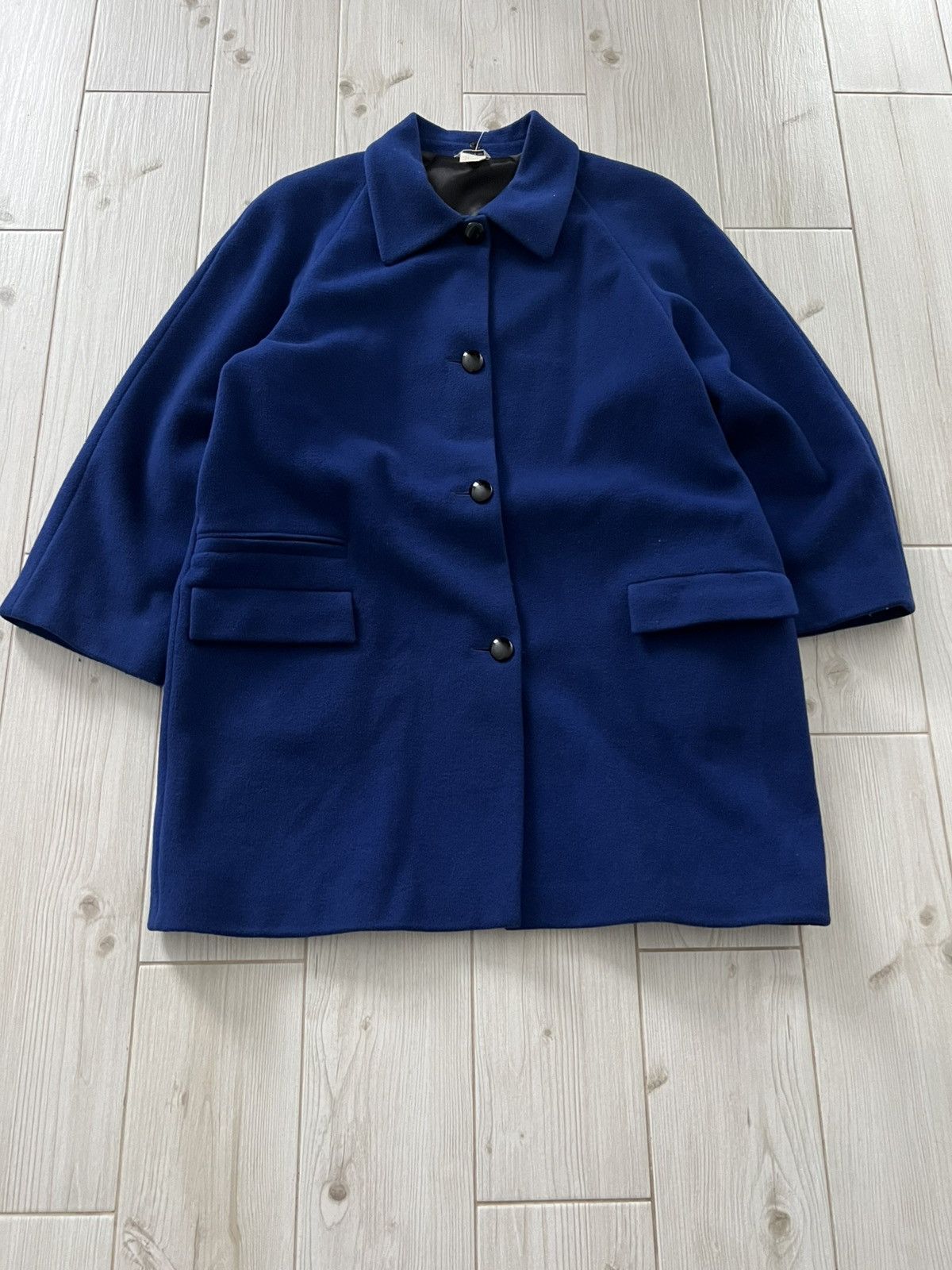 Versace Versace Coat Jacket Made in Italy Blue Wool 1990s Size US L / EU 52-54 / 3 - 4 Thumbnail