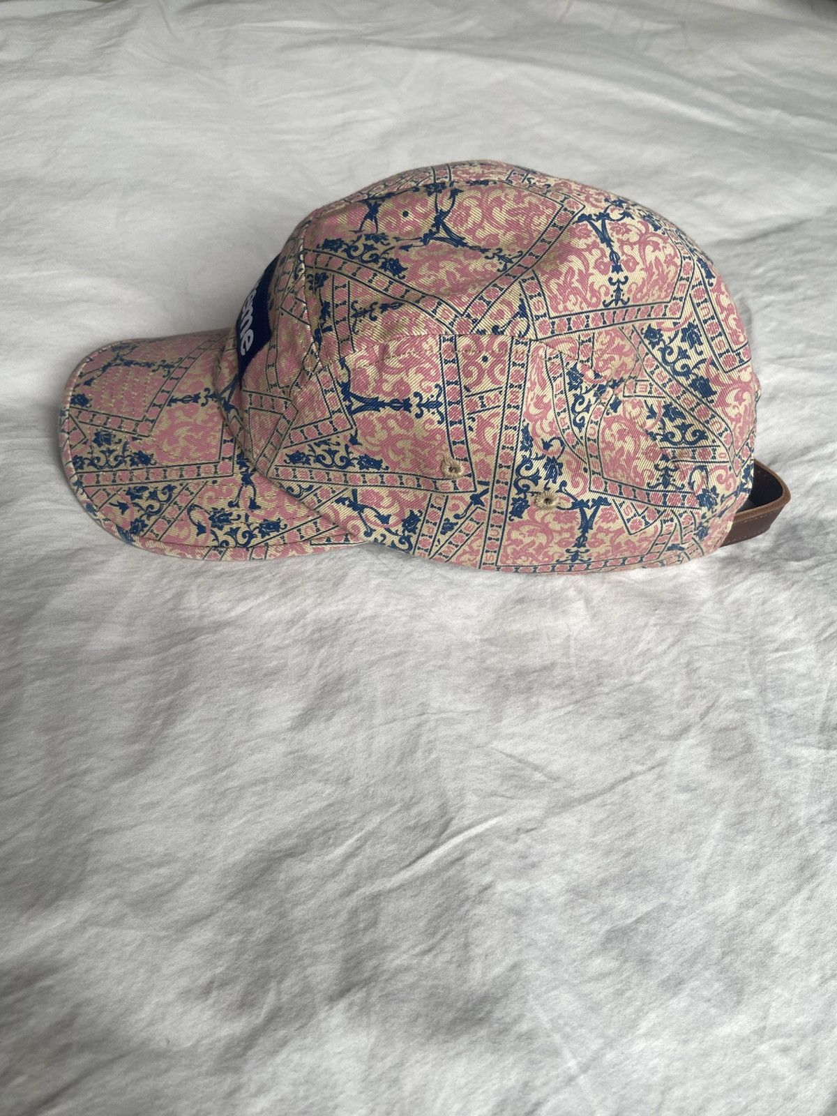 Supreme Supreme Washed Chino Twill Camp Hat (floral cards) Size ONE SIZE - 2 Thumbnail
