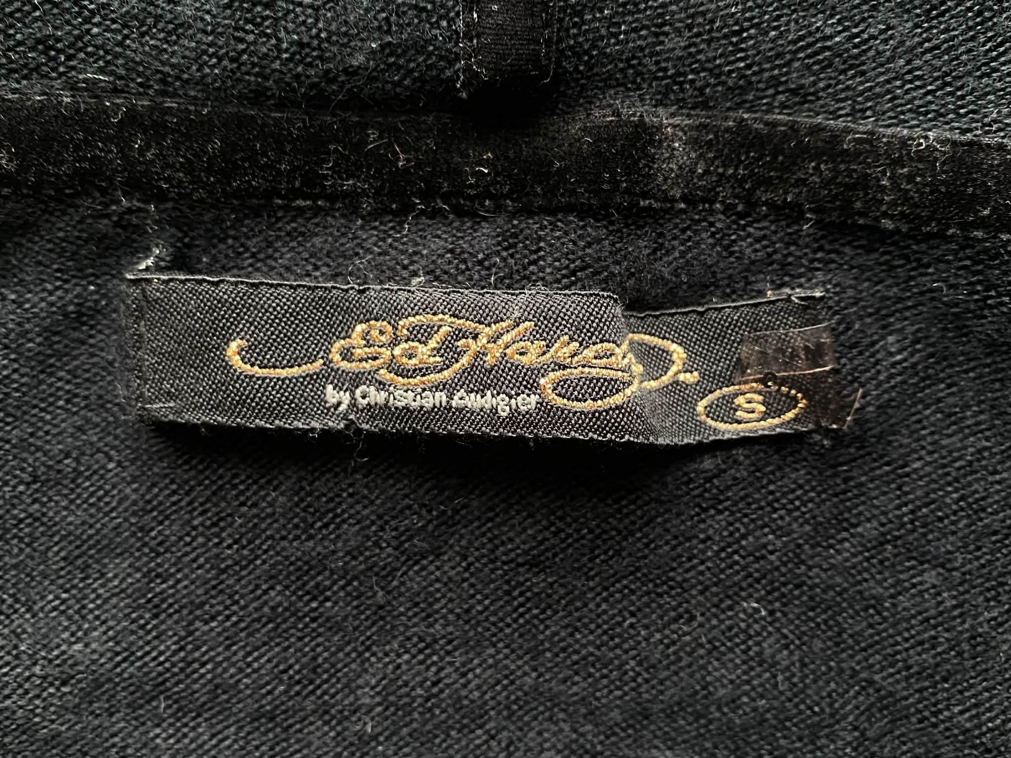 Ed Hardy Ed Hardy Black Tattoo Zip Up Hoodie Skull Heart Cross Size S / US 4 / IT 40 - 10 Thumbnail