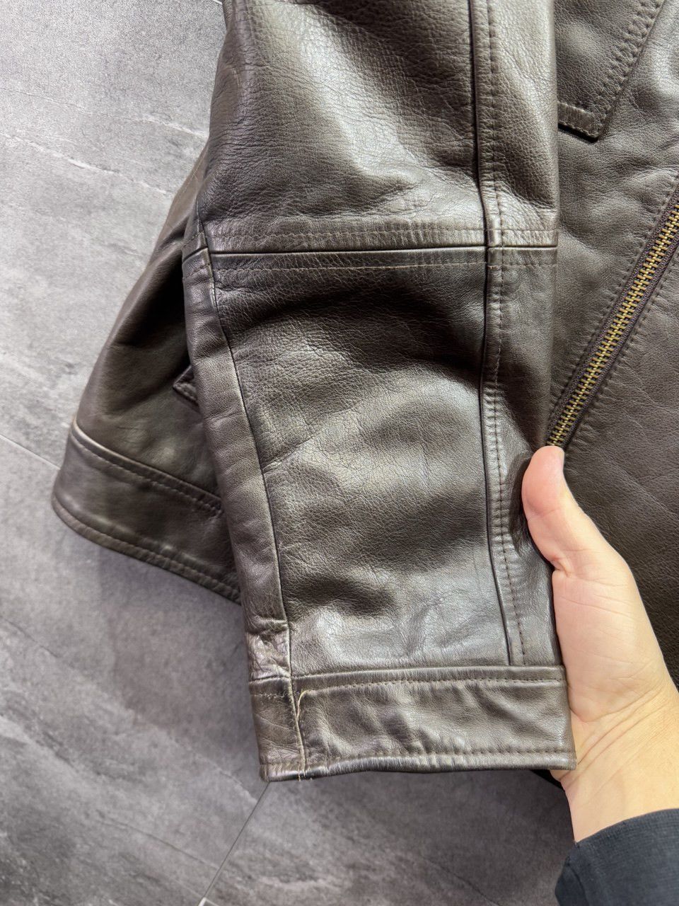 Moschino Moschino jeans leather men’s jacket Brown Biker Size US M / EU 48-50 / 2 - 14 Thumbnail