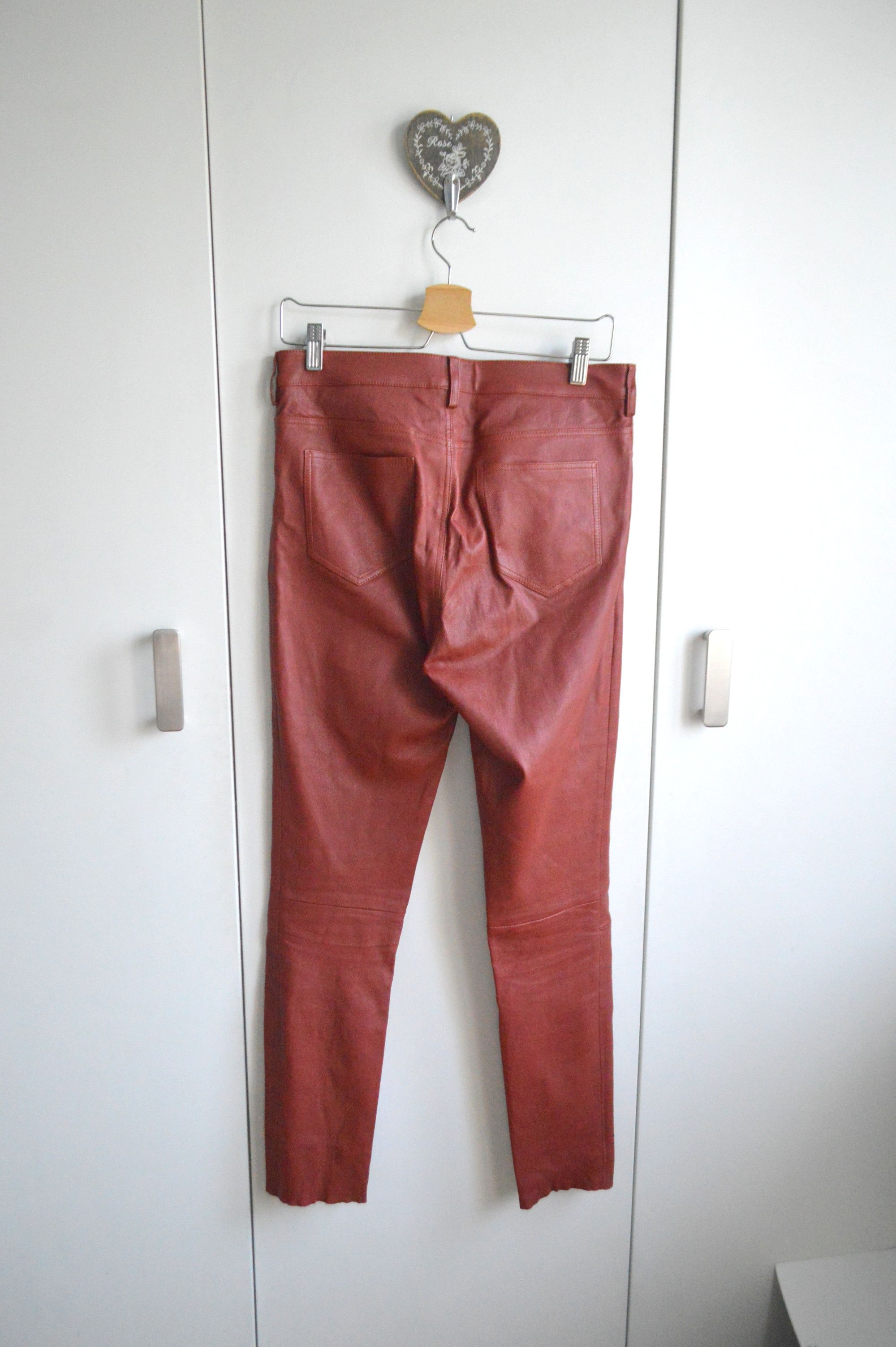 Drome DROMe Luxury Leather Pants, 100% Genuine Leather, M Premium Size 27" / US 4 / IT 40 - 6 Thumbnail