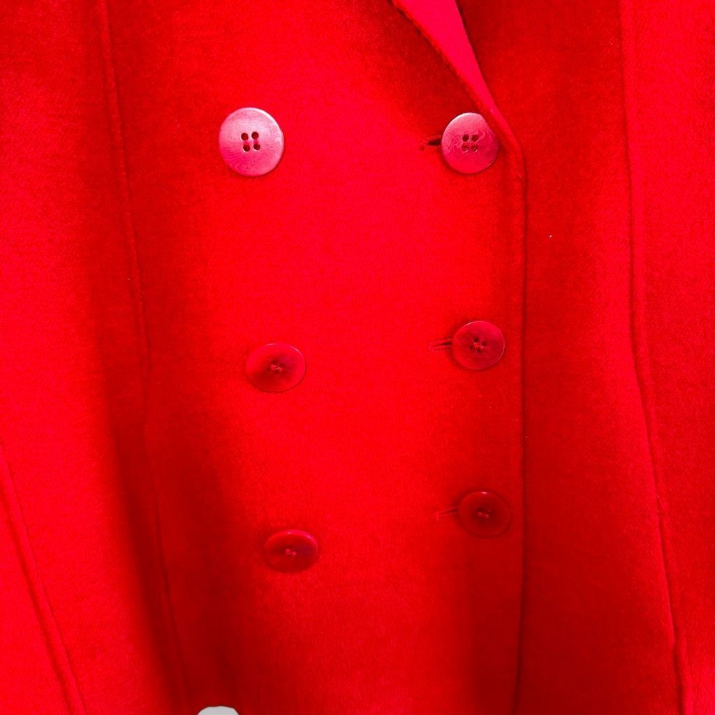 Other NWT Talbots Petites Crimson Red Wool Pea Coat Size 12P Size XL / US 12-14 / IT 48-50 - 4 Thumbnail