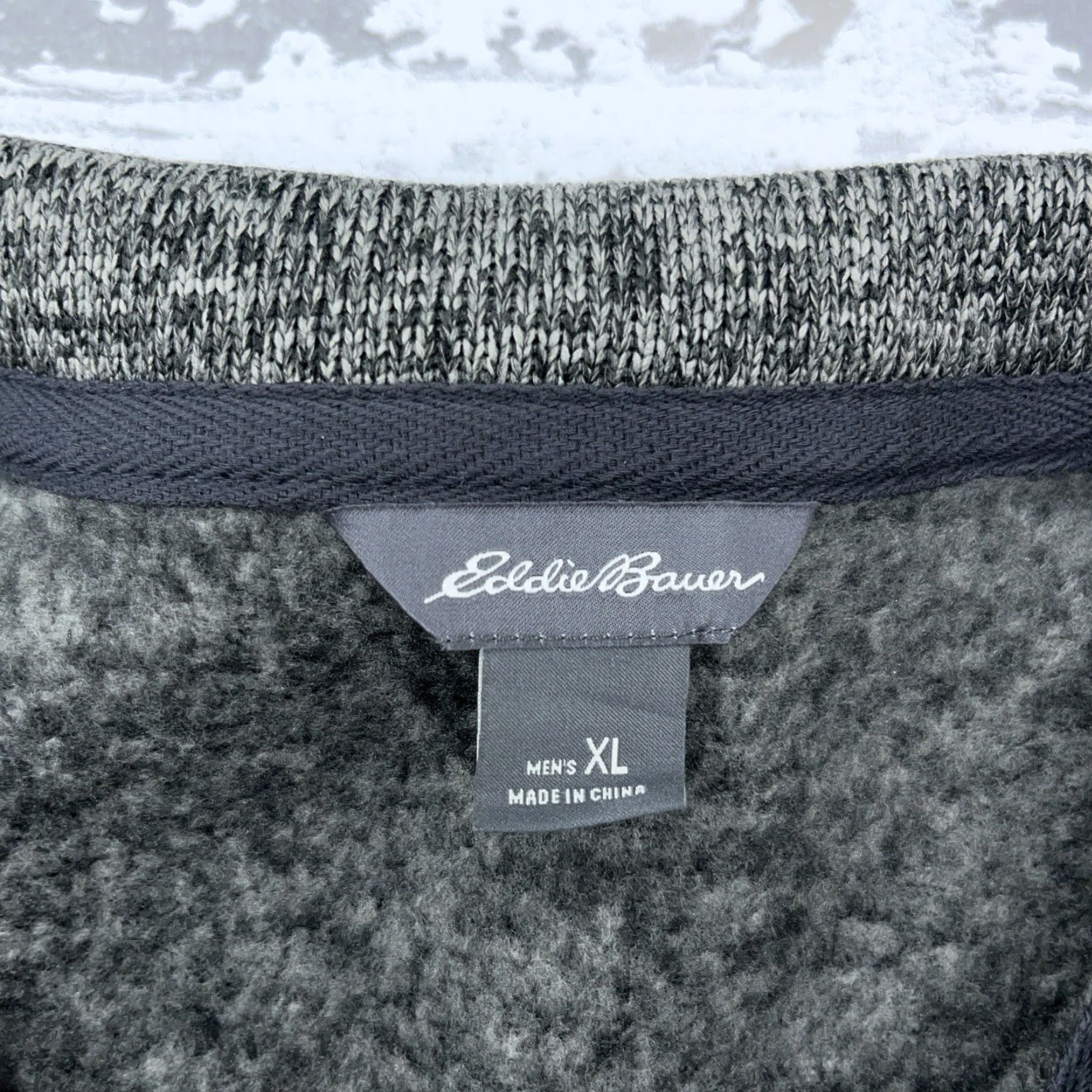 Eddie Bauer Eddie Bauer Sweater Men XL Gray Pullover Jacket Snap T Heather Outdoors Hiking U Size US XL / EU 56 / 4 - 5 Thumbnail