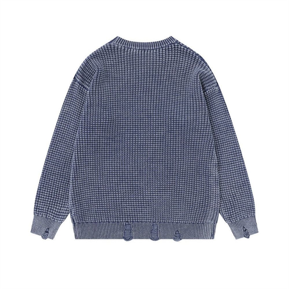 Vintage Punk letter print distressed washed sweater Size US M / EU 48-50 / 2 - 2 Thumbnail