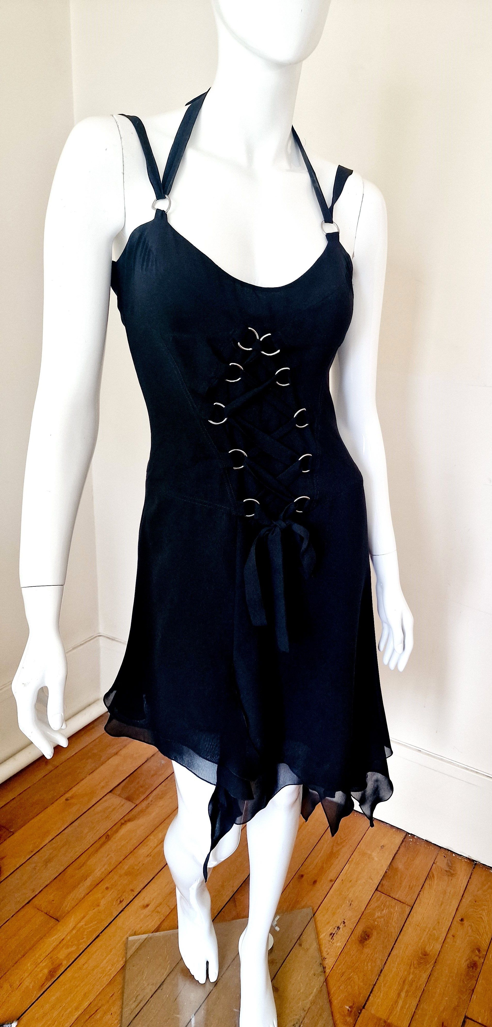 Versace Versace Bondage Bustier Corset Lace Up S&M Dress Size M / US 6-8 / IT 42-44 - 2 Thumbnail