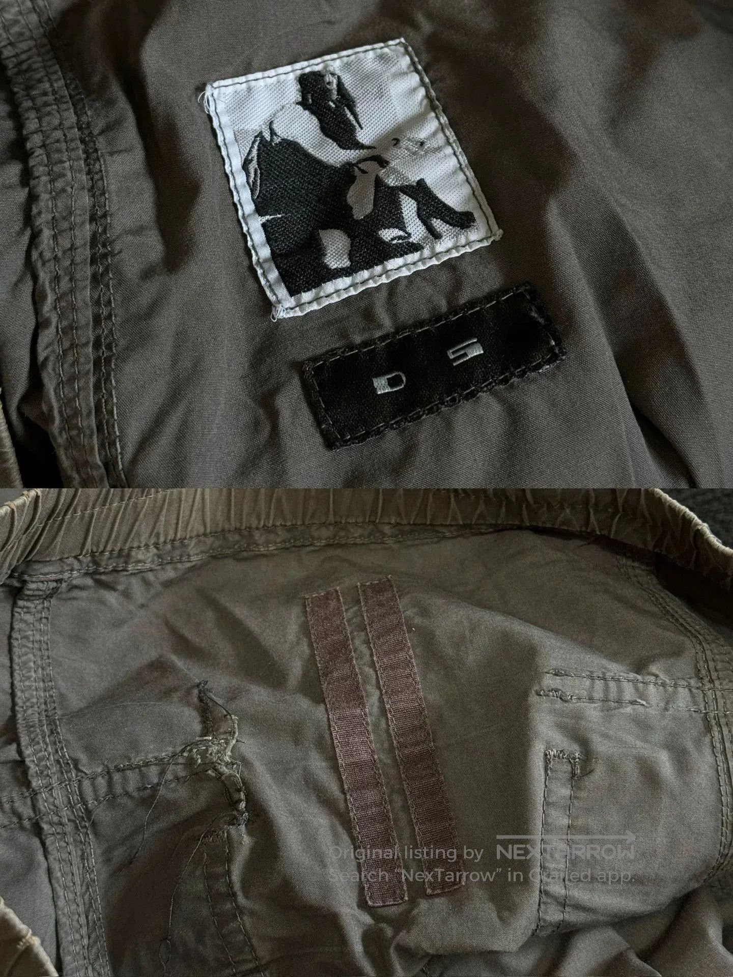 Rick Owens Rick Owens Gray Cargo Drop-Crotch Pants. Size US 28 / EU 44 - 8 Thumbnail