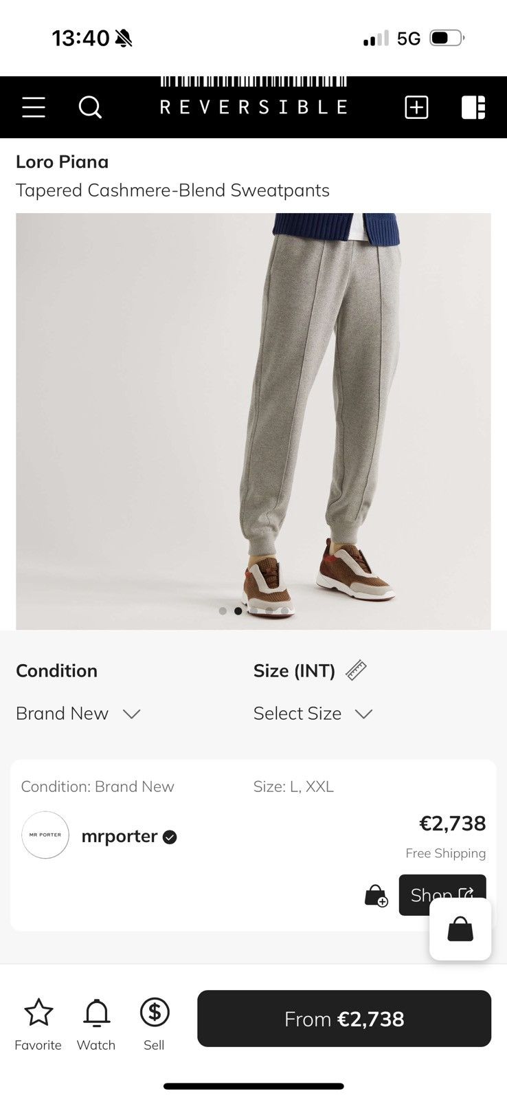 Loro Piana LORO PIANA joggers STUDY SIZES IN PHOTOS BY TAPE MEASURE Size US 32 / EU 48 - 18 Thumbnail