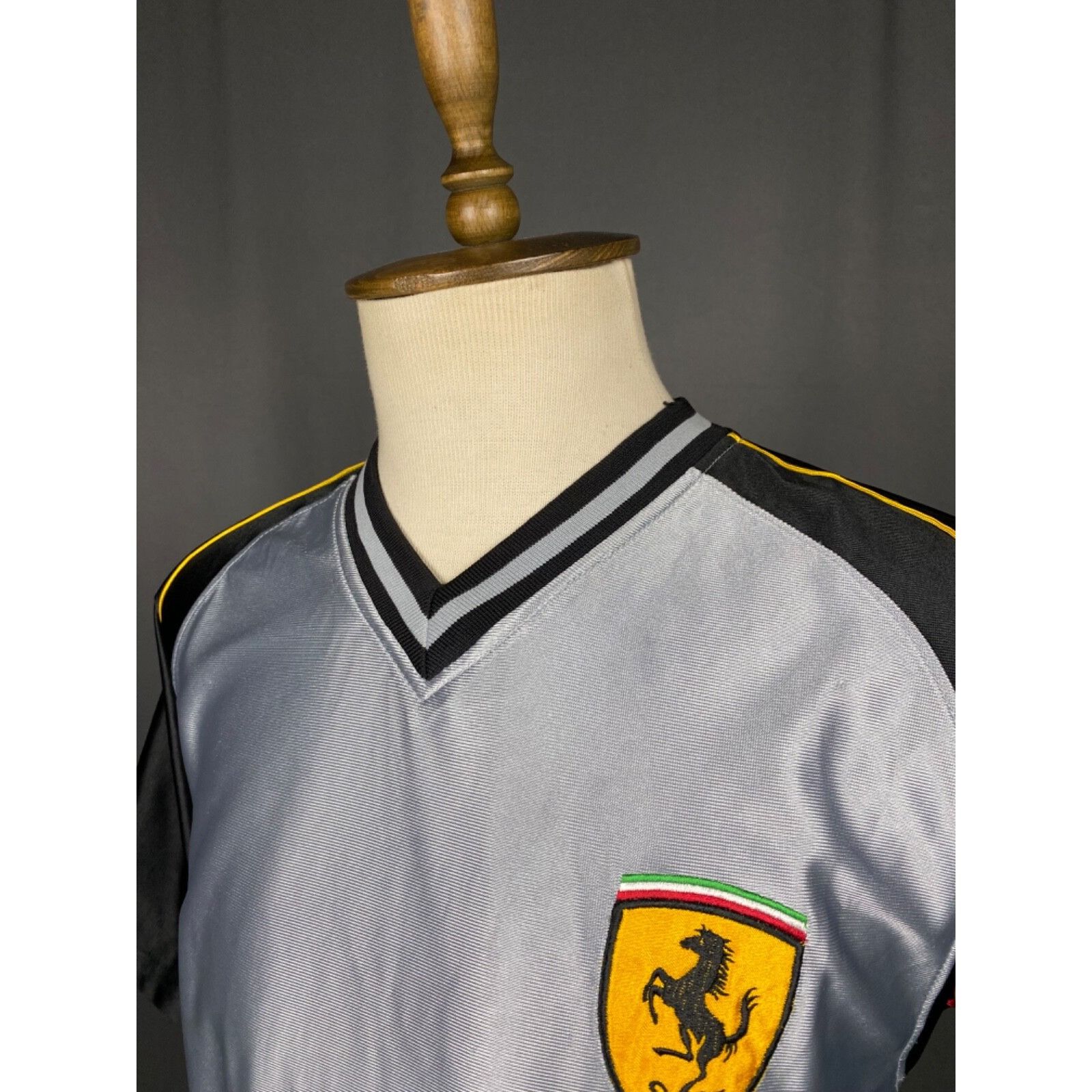 Ferrari Ferrari Vintage Big Logo Men's Gray Blue T-Shirt Standart Si Size US L / EU 52-54 / 3 - 5 Thumbnail