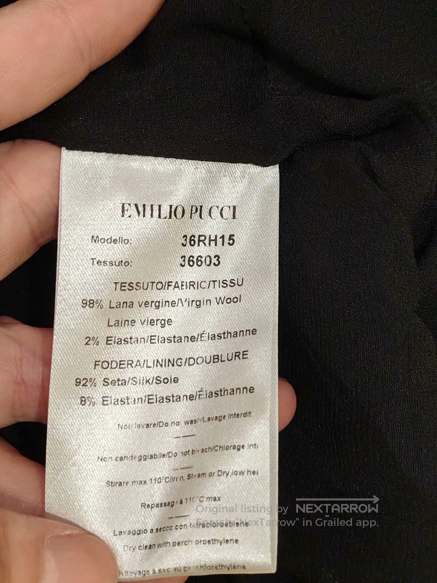 Emilio Pucci Emilio Pucci Black Dress. Size M / US 6-8 / IT 42-44 - 3 Thumbnail