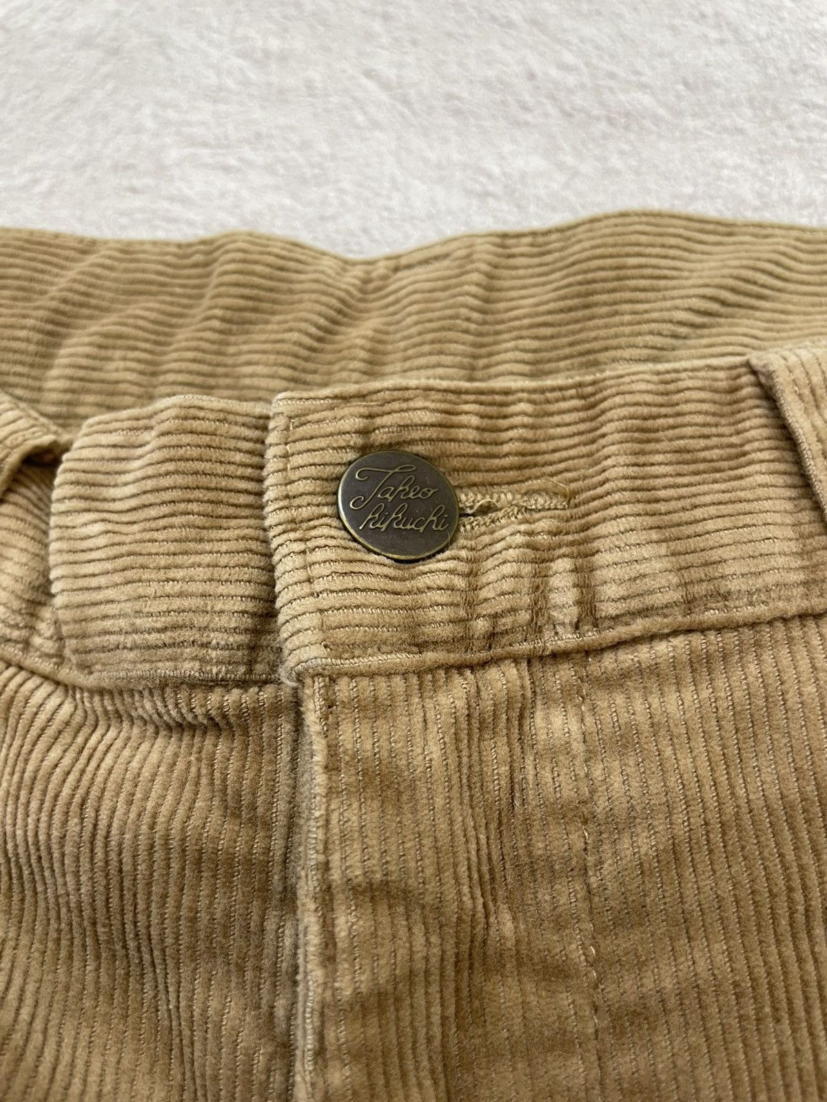 Japanese Brand 2000s Takeo Brown Corduroy Pants Wide Leg Y2K Japan Style Size US 33 - 5 Thumbnail
