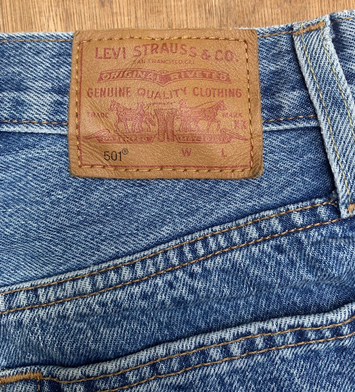 Levi's Levis 501 Levis Premium Big E Side Tape Denim Pants Size 26" / US 2 / IT 38 - 11 Thumbnail