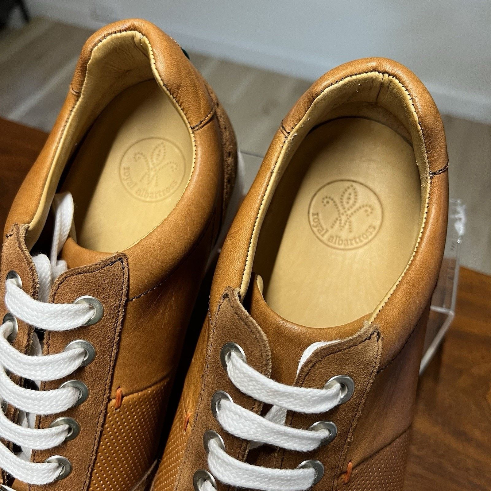 Other Royal Albartross (11) Driver Golf Shoes Brown Handmade Suede Size US 11 / EU 44 - 4 Thumbnail