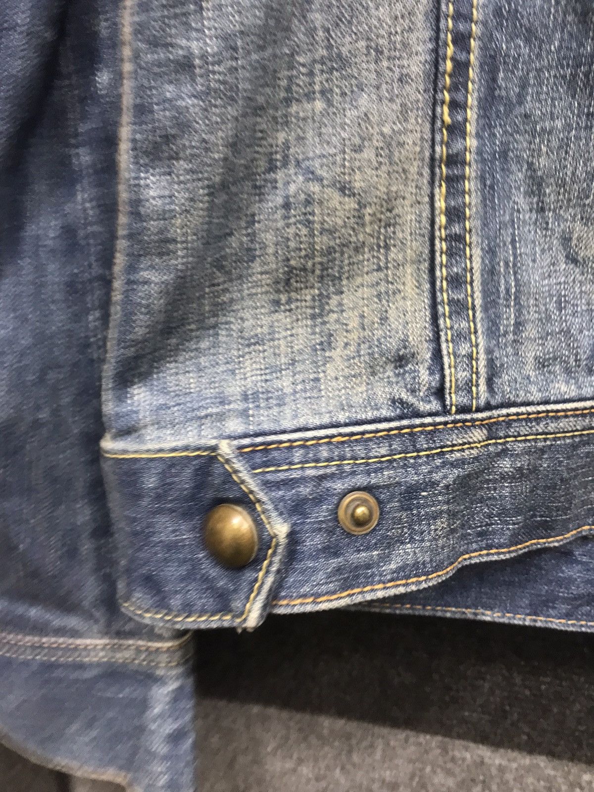 Japanese Brand Archival VelvetBlue Japanese Art Designer Trucker Jacket Size US M / EU 48-50 / 2 - 15 Thumbnail