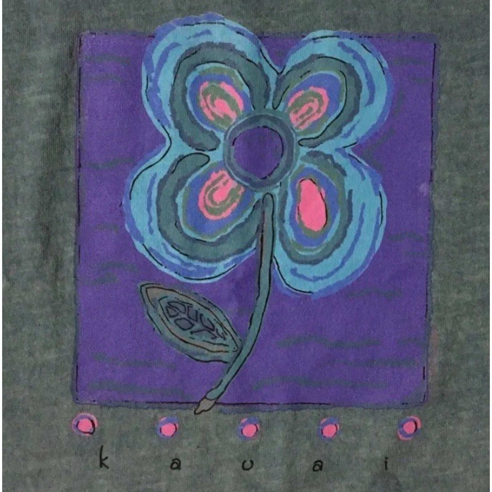 Vintage VINTAGE 90s Kauai Hawaii Faded Abstract Flower Tank Top S Men Blue Sleeveless T-Shirt Surf Grunge TC Single Stitch Size S Size US S / EU 44-46 / 1 - 2 Thumbnail