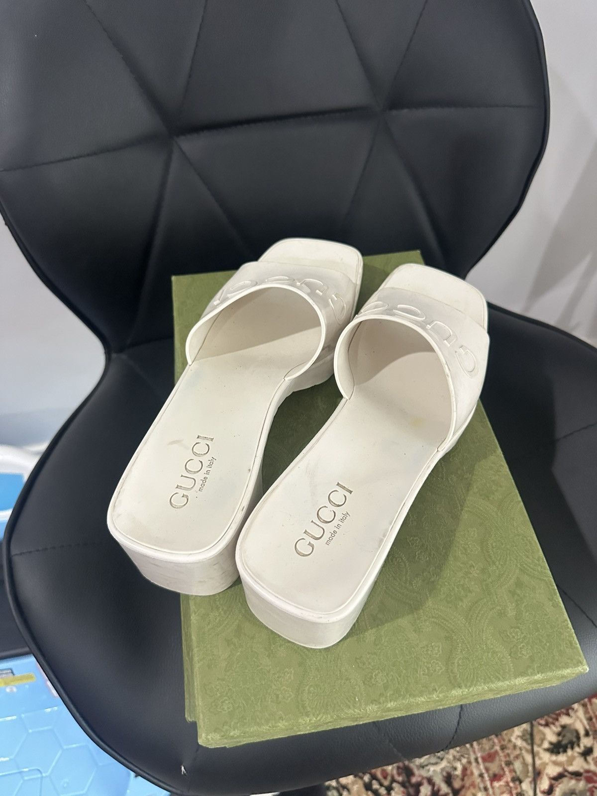 Gucci Gucci rubber heels Size US 8 / IT 38 - 2 Thumbnail