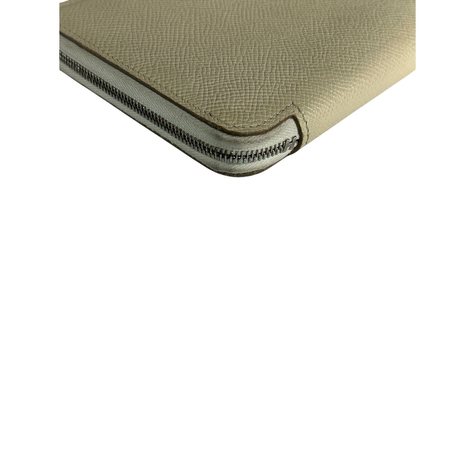 Hermes HERMES Silk'In Classique Long Wallet Off White Zip Around Size ONE SIZE - 8 Thumbnail