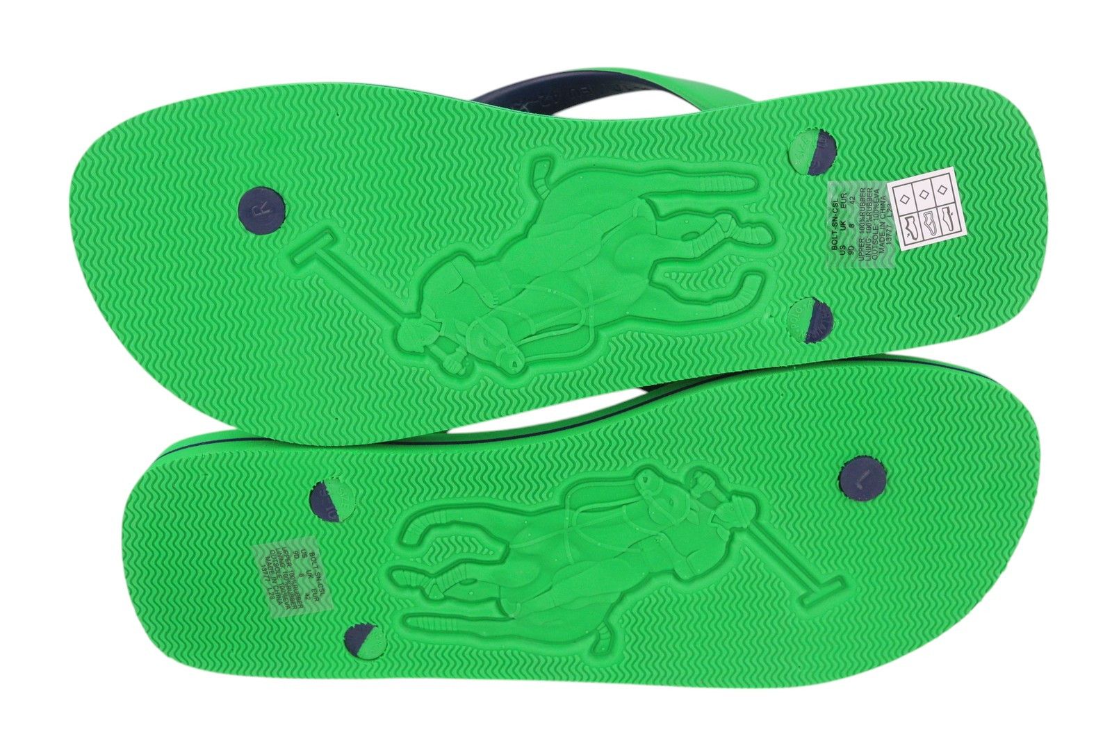 Polo Ralph Lauren BOLT-SN-CSL EU42/43 Green Flip Flops Shoes 84651 Size US 9 / EU 42 - 6 Thumbnail