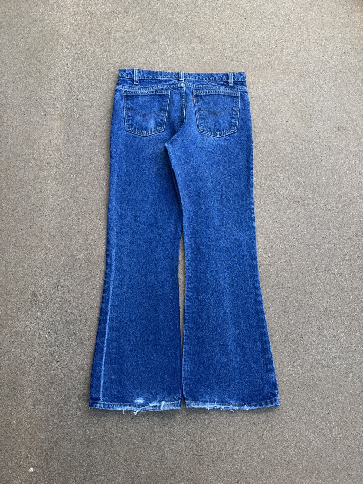 Levi's × Vintage Vtg 80’s Levi’s 646 Orange Tab Bellbottom Flare Jeans 33x29 Size US 33 - 2 Thumbnail