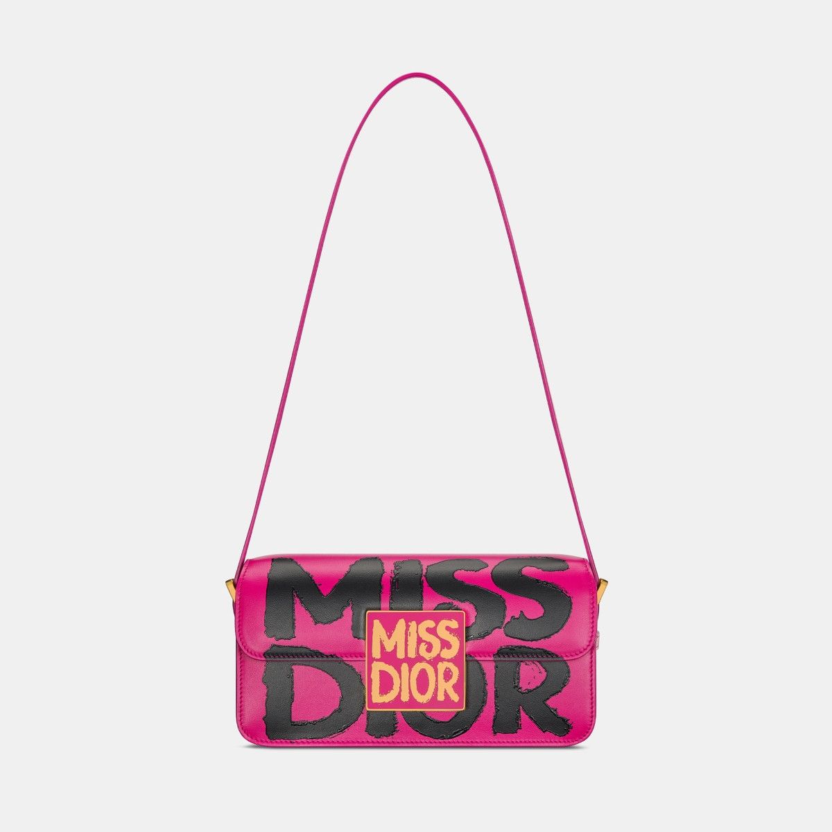 Dior o1bcso1str0226 Size:OS/Miss Dior Flap Bag in Pink/Black Size ONE SIZE - 4 Thumbnail