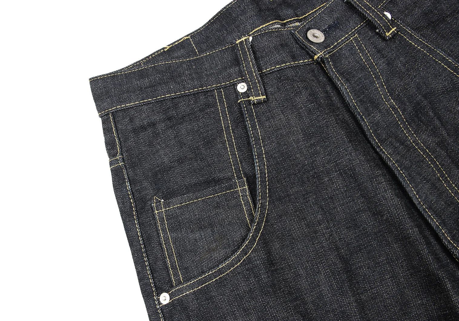 Ganryu Camouflage Pocket Straight Denim Pants Indigo S Size US 30 / EU 46 - 4 Thumbnail