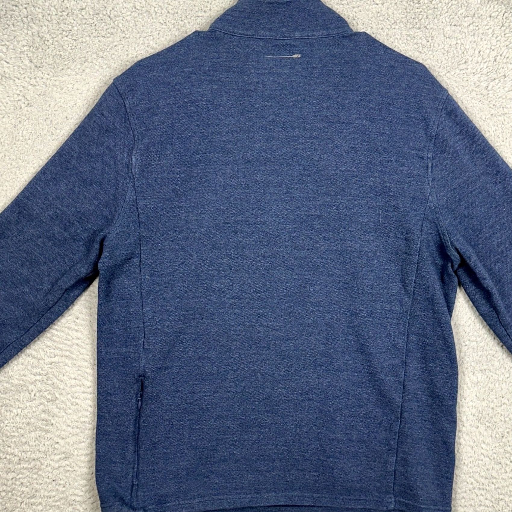 J.Crew J.CREW Shirt Mens Large Blue Oarsman Performance Quarter Zip Pullover Activewear Size US L / EU 52-54 / 3 - 3 Thumbnail