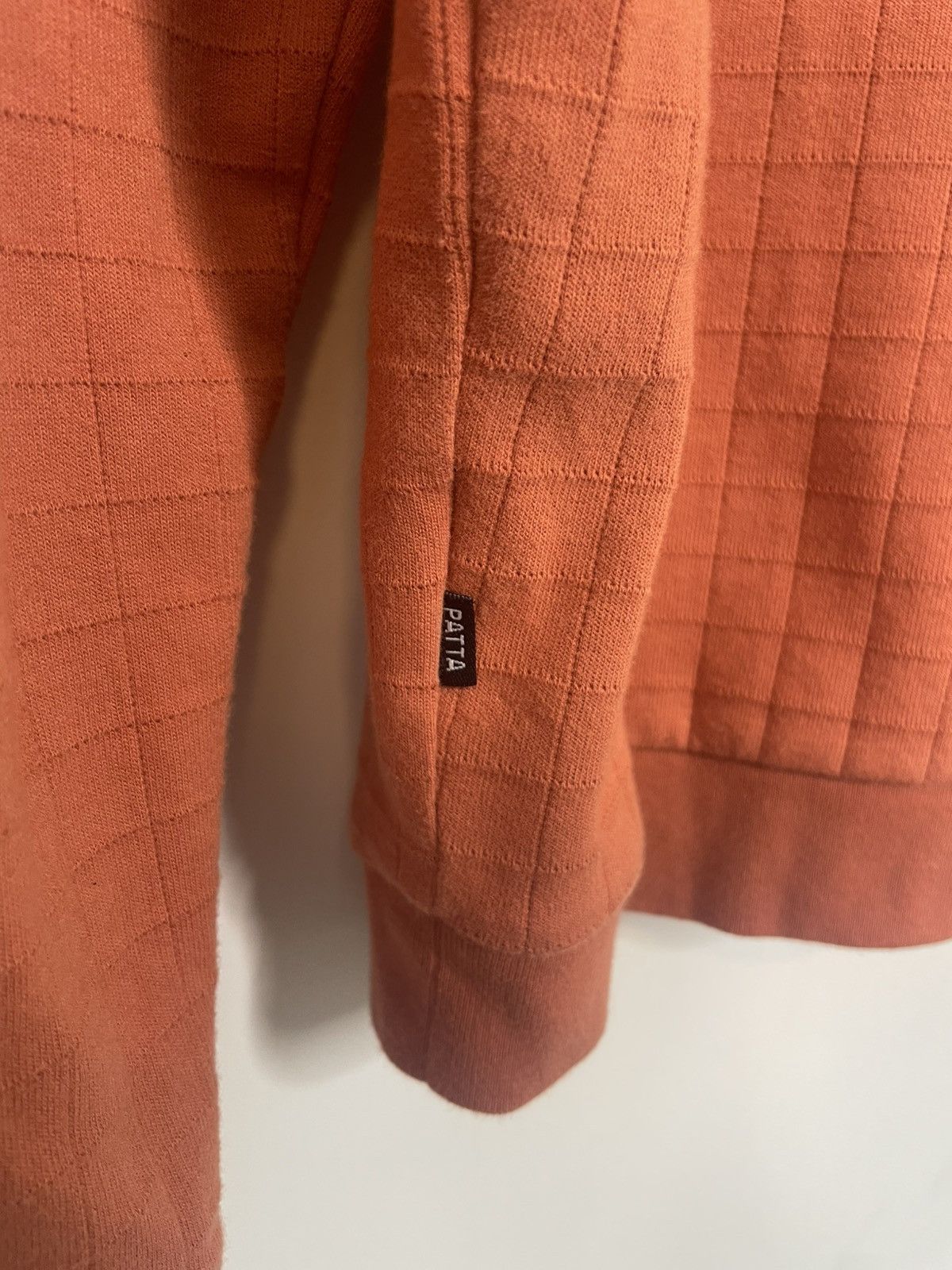 Patta Patta Gothic Logo Long Sleeve Polo Waffle Grid Orange Large Size US L / EU 52-54 / 3 - 4 Thumbnail