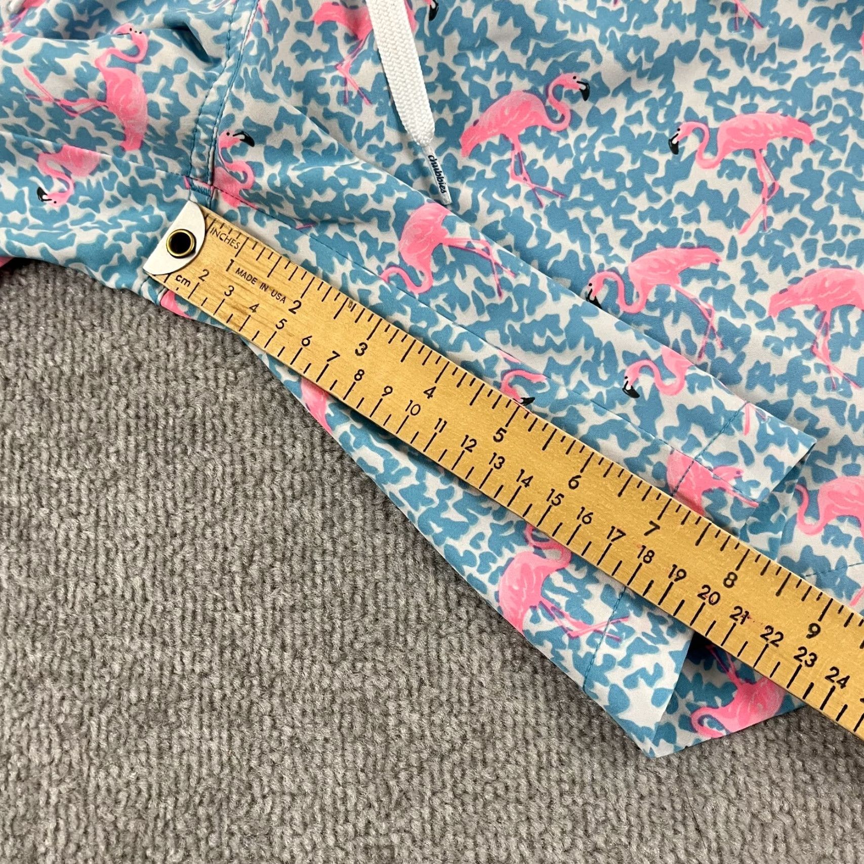 Chubbies VINTAGE Chubbies Swim Trunks Mens 2XL / 7" Lined Domingos Flamingos Beach Hawaiian Ocean Size US 39 - 7 Thumbnail